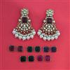 Indo Western Changeable Earring with Mehndi Plating