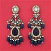 Indo Western Classic Earring with Mehndi Plating