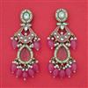 Indo Western Classic Earring with Mehndi Plating