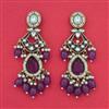 Indo Western Classic Earring with Mehndi Plating