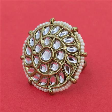 Indo Western Adjustable Ring With Mehndi Plating