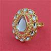 Indo Western Adjustable Ring With Gold Plating
