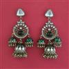 Indo Western Jhumki with Mehndi Plating