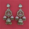 Indo Western Jhumki with Mehndi Plating