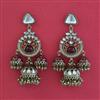 Indo Western Jhumki with Mehndi Plating