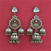 Indo Western Jhumki with Mehndi Plating