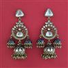 Indo Western Jhumki with Mehndi Plating