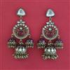 Indo Western Jhumki with Mehndi Plating