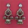 Indo Western Jhumki with Mehndi Plating