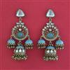 Indo Western Jhumki with Mehndi Plating