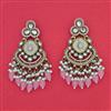 Indo Western Moti Earring with Mehndi Plating