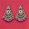 Indo Western Moti Earring with Mehndi Plating