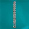 Indo Western Moti Hair Brooch With Mehndi Plating