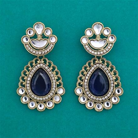 Indo Western Classic Earring with Mehndi Plating