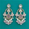 Indo Western Long Earring with Mehndi Plating