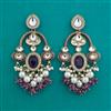 Indo Western Long Earring with Mehndi Plating