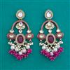 Indo Western Long Earring with Mehndi Plating