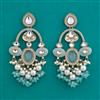 Indo Western Long Earring with Mehndi Plating