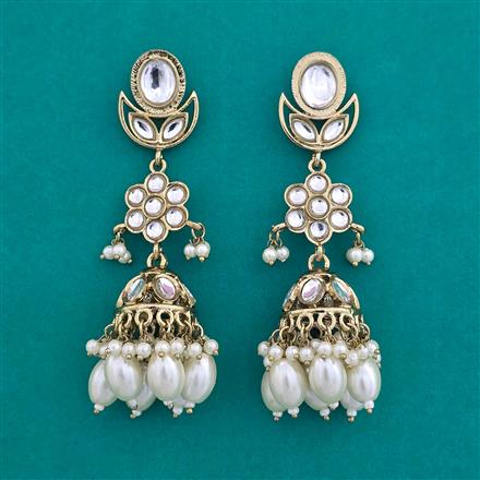 Indo Western Jhumki with Mehndi Plating