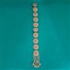 Indo Western Moti Hair Brooch With Mehndi Plating