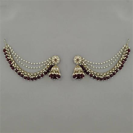 Indo Western Jhumki with Mehndi Plating