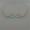 Indo Western Jhumki with Mehndi Plating