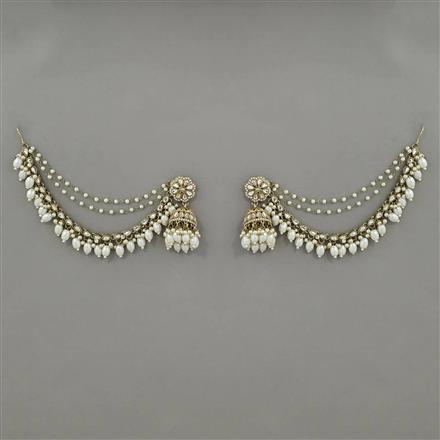 Indo Western Jhumki with Mehndi Plating