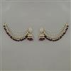 Indo Western Jhumki with Mehndi Plating