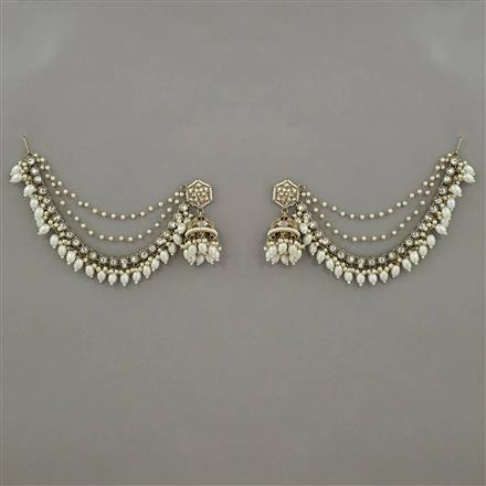 Indo Western Jhumki with Mehndi Plating