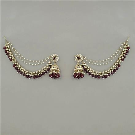 Indo Western Jhumki with Mehndi Plating