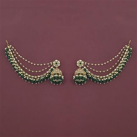 Indo Western Jhumki with Mehndi Plating