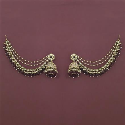 Indo Western Jhumki with Mehndi Plating