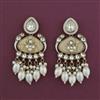Indo Western Mother Of Pearl Earring with Mehndi Plating