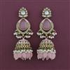 Indo Western Jhumki with Mehndi Plating