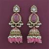 Indo Western Jhumki with Mehndi Plating