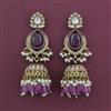 Indo Western Jhumki with Mehndi Plating