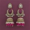 Indo Western Jhumki with Mehndi Plating