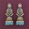Indo Western Jhumki with Mehndi Plating