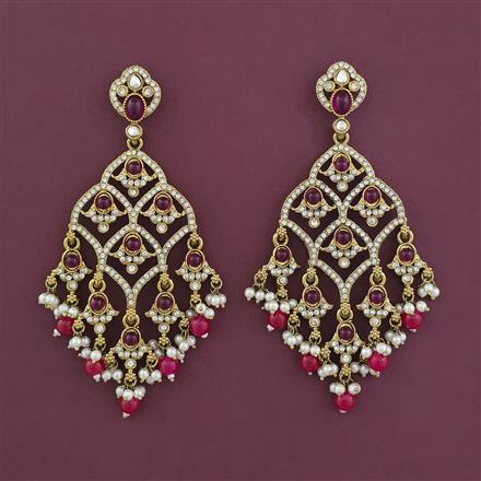 Indo Western Classic Earring with Mehndi Plating