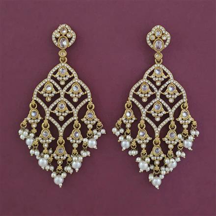 Indo Western Classic Earring with Mehndi Plating