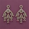 Indo Western Long Earring with Mehndi Plating
