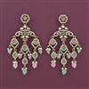 Indo Western Long Earring with Mehndi Plating