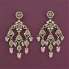 Indo Western Long Earring with Mehndi Plating