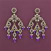 Indo Western Long Earring with Mehndi Plating