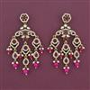 Indo Western Long Earring with Mehndi Plating