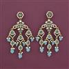 Indo Western Long Earring with Mehndi Plating