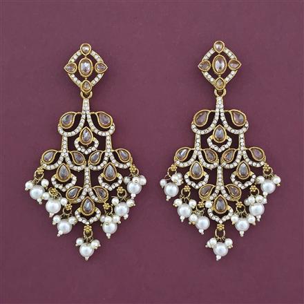 Indo Western Classic Earring with Mehndi Plating
