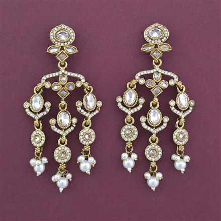Indo Western Classic Earring with Mehndi Plating