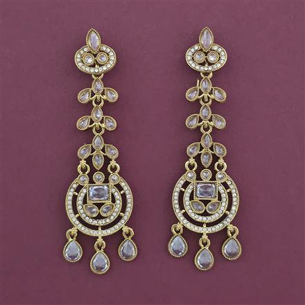 Indo Western Classic Earring with Mehndi Plating