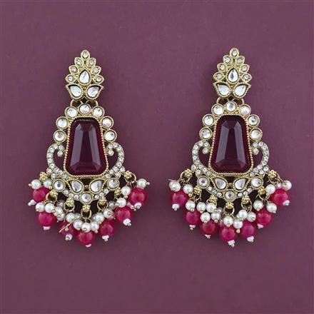 Indo Western Classic Earring with Mehndi Plating